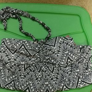 Black and White Halter top